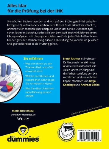 Buchcover und Innenansicht für das Buch: Wirtschaftsbezogene Qualifikationen für Dummies