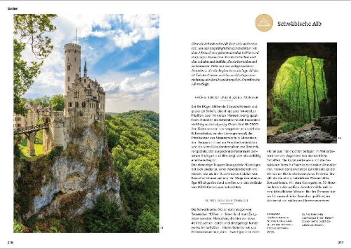 Buchcover und Innenansicht für das Buch: Fernweh Deutschland
