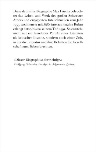 Buchcover und Innenansicht für das Buch: Max Frisch - Biographie einer Instanz. 1955-1991 (Max-Frisch-Biographie 2)