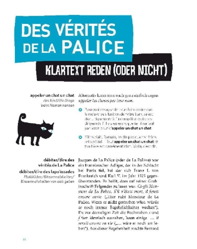 Buchcover und Innenansicht für das Buch: PONS La cerise sur le gâteau - Französische Redewendungen