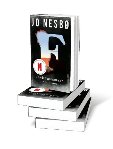 Buchcover und Innenansicht für das Buch: Flaggermusmannen