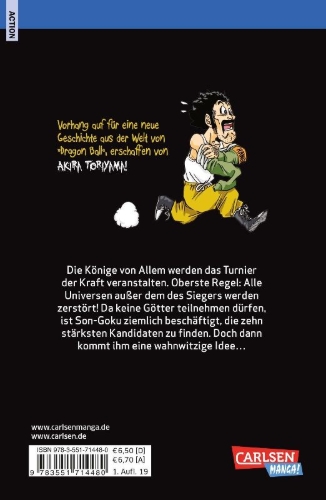 Buchcover und Innenansicht für das Buch: Dragon Ball Super