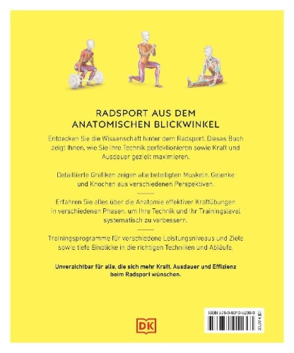 Buchcover und Innenansicht für das Buch: Radsport - die Anatomie verstehen