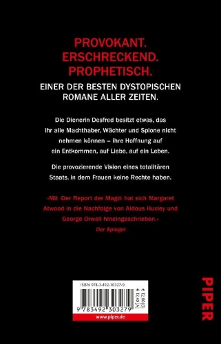 Buchcover und Innenansicht für das Buch: The Handmaid's Tale