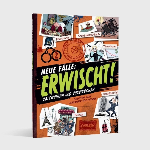 Buchcover und Innenansicht für das Buch: Erwischt! - Neue Fälle