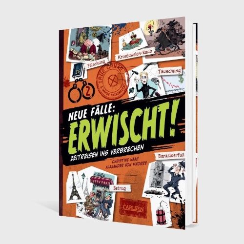 Buchcover und Innenansicht für das Buch: Erwischt! - Neue Fälle