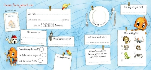 Buchcover und Innenansicht für das Buch: Die kleine Spinne Widerlich - Meine Kindergartenfreunde