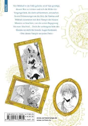 Buchcover und Innenansicht für das Buch: Vanitas no Carte