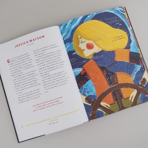 Buchcover und Innenansicht für das Buch: Good Night Stories for Rebel Girls