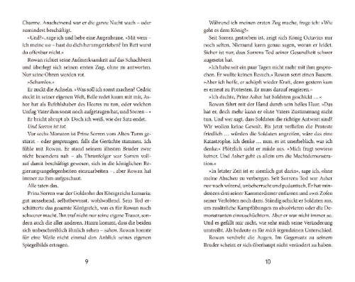 Buchcover und Innenansicht für das Buch: Red as Royal Blood