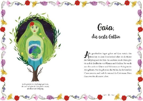 Buchcover und Innenansicht für das Buch: Geschichten von Heldinnen aus der griechischen Mythologie