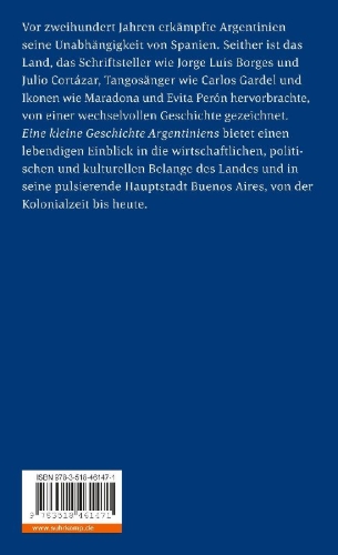 Buchcover und Innenansicht für das Buch: Eine kleine Geschichte Argentiniens