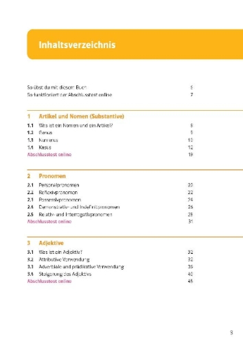 Buchcover und Innenansicht für das Buch: Sicher in Deutsch Grammatik 5./6. Klasse