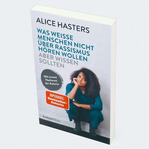 Buchcover und Innenansicht für das Buch: Was weiße Menschen nicht über Rassismus hören wollen aber wissen sollten