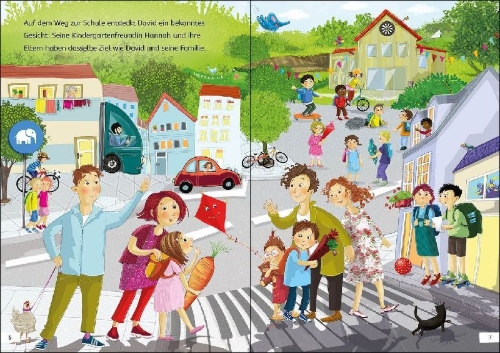 Buchcover und Innenansicht für das Buch: Mein Fehler-Such-Buch - In der Schule