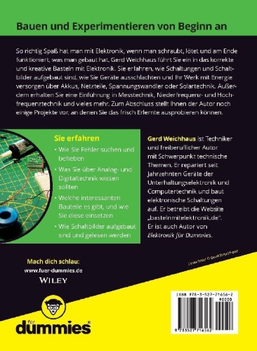 Buchcover und Innenansicht für das Buch: Elektronik-Basteln für Dummies