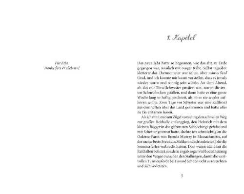 Buchcover und Innenansicht für das Buch: Elena - Ein Leben für Pferde 6: Eine falsche Fährte