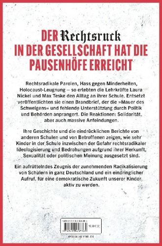 Buchcover und Innenansicht für das Buch: Rechtsruck im Klassenzimmer