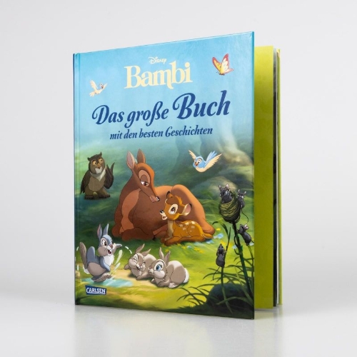 Buchcover und Innenansicht für das Buch: Disney: Bambi - Das große Buch mit den besten Geschichten
