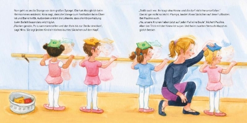 Buchcover und Innenansicht für das Buch: LESEMAUS 27: Alva tanzt Ballett