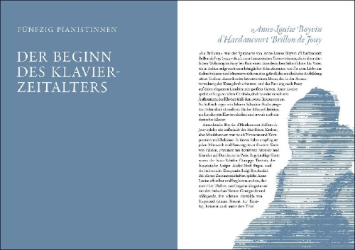 Buchcover und Innenansicht für das Buch: Women and the Piano. A History in 50 Lives