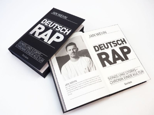 Buchcover und Innenansicht für das Buch: Deutschrap. Songs und Storys - Chronik einer Kultur