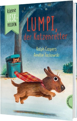 Buchcover und Innenansicht für das Buch: Kleine Lesehelden: Lumpi, der Katzenretter