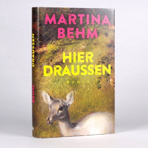 Buchcover und Innenansicht für das Buch: Hier draußen