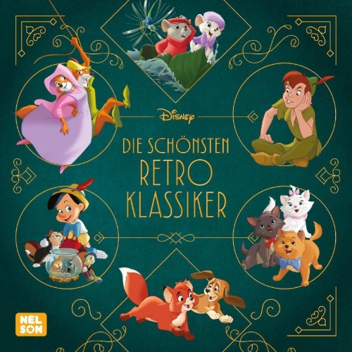 Buchcover und Innenansicht für das Buch: Disney Vorlesebuch: Die schönsten Retro-Klassiker