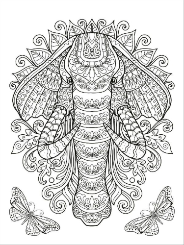 Buchcover und Innenansicht für das Buch: Mein Mandala-Tier-Malbuch - Wilde Tiere