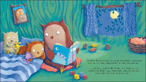 Buchcover und Innenansicht für das Buch: Little Owl's Bedtime