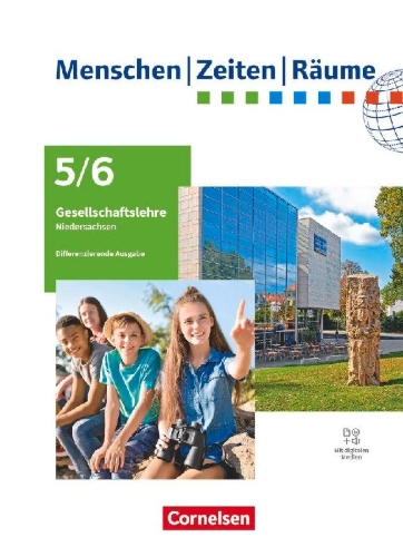Buchcover und Innenansicht für das Buch: Menschen-Zeiten-Räume 5./6. Schuljahr - Differenzierende Ausgabe Niedersachsen 2025 - Schulbuch mit digitalen Medien