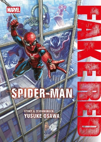 Buchcover und Innenansicht für das Buch: Spider-Man: Fake Red (Manga)
