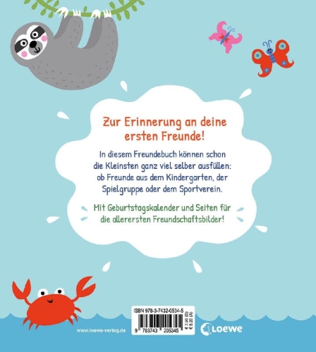 Buchcover und Innenansicht für das Buch: Meine allerersten Freunde