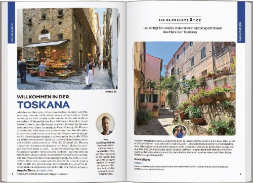Buchcover und Innenansicht für das Buch: LONELY PLANET Reiseführer Toskana