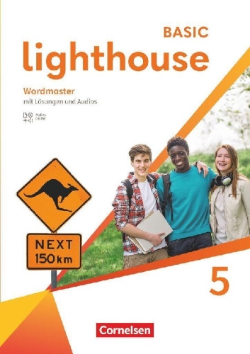 Buchcover und Innenansicht für das Buch: Lighthouse Band 5: 9. Schuljahr - Basic Edition - Wordmaster mit Lösungen und Audios