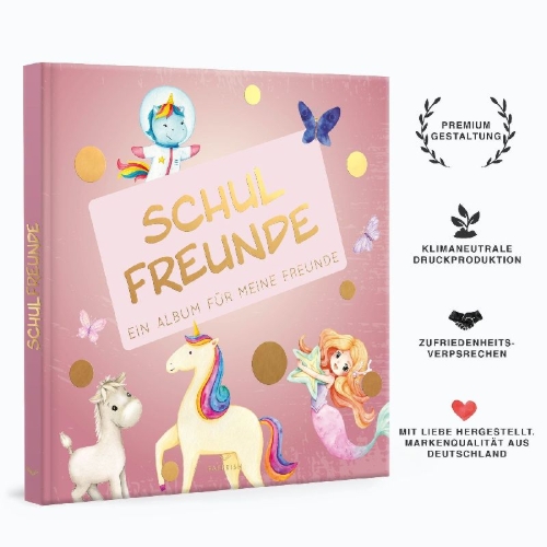 Buchcover und Innenansicht für das Buch: Schulfreunde - MÄDCHEN