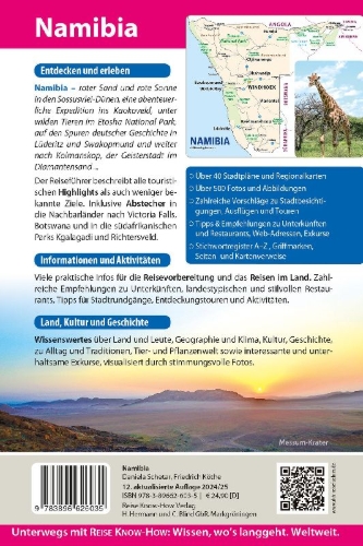 Buchcover und Innenansicht für das Buch: Reise Know-How Reiseführer Namibia