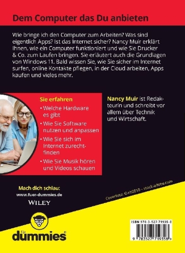 Buchcover und Innenansicht für das Buch: Computer für Senioren für Dummies