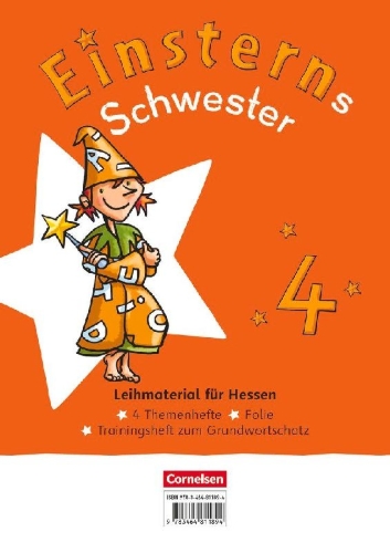 Buchcover und Innenansicht für das Buch: Einsterns Schwester 4. Schuljahr. Themenhefte 1-4 und Training Grundwortschatz - Leihmaterial für Hessen - Im Paket