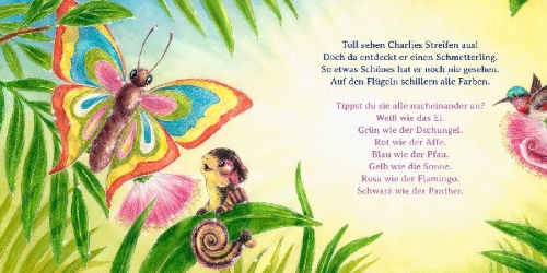 Buchcover und Innenansicht für das Buch: Schau mal, alle meine Farben