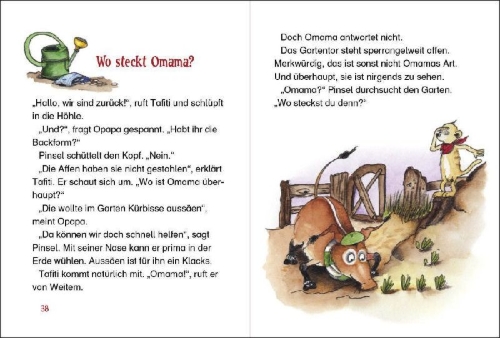 Buchcover und Innenansicht für das Buch: Tafiti und die Affenbande