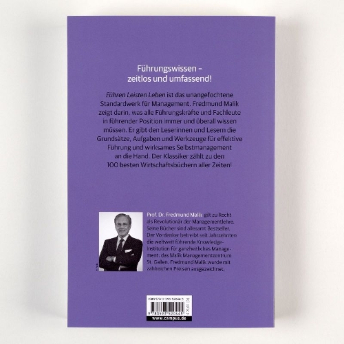 Buchcover und Innenansicht für das Buch: Führen Leisten Leben