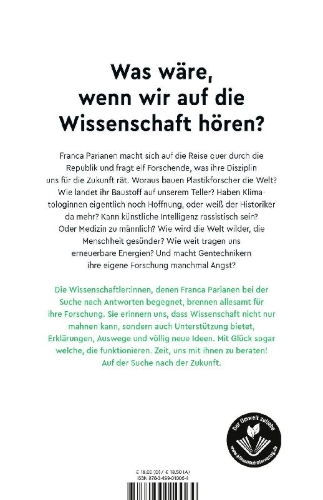 Buchcover und Innenansicht für das Buch: Weltrettung braucht Wissenschaft