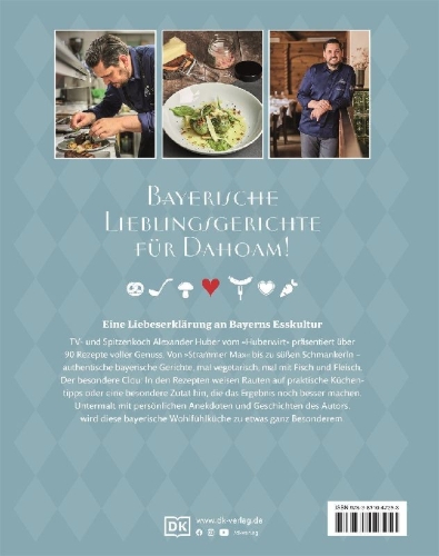 Buchcover und Innenansicht für das Buch: Dahoam: Bayerische Wohlfühlküche