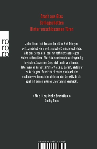 Buchcover und Innenansicht für das Buch: City of Glass / Ghosts / The Locked Room
