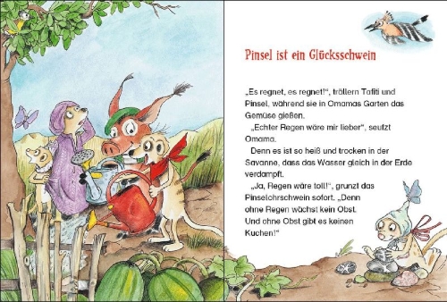 Buchcover und Innenansicht für das Buch: Tafiti (Band 24) - Ein Glücksschwein mit Pinselohren
