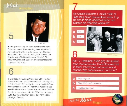 Buchcover und Innenansicht für das Buch: Wir vom Jahrgang 1963 - Das Quiz