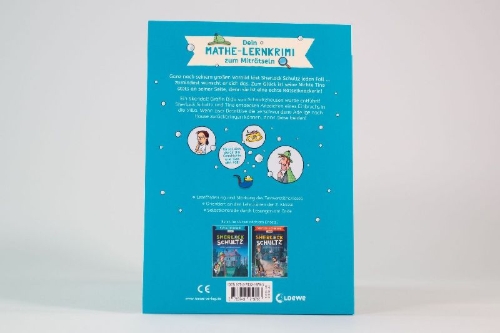 Buchcover und Innenansicht für das Buch: Mathe-Lernkrimi - Sherlock Schultz und die verschwundene Gräfin