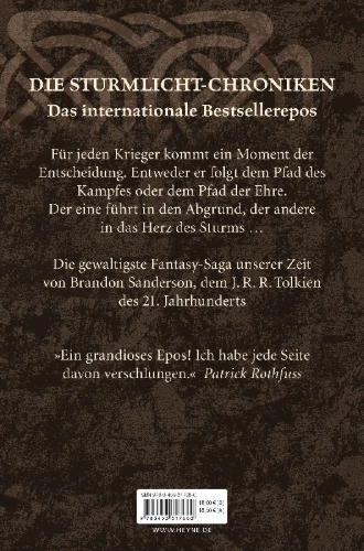 Buchcover und Innenansicht für das Buch: The Way of Kings - The Stormlight Archive, Book 1 (Part 2)